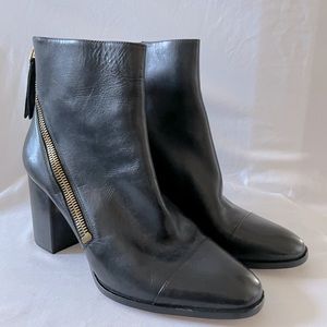 DKNY Heeled Leather Boots